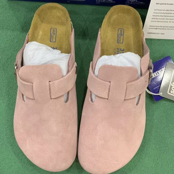 Birkenstock Shoes - Birkenstock Boston Women's Pink Clogs narrow size 38